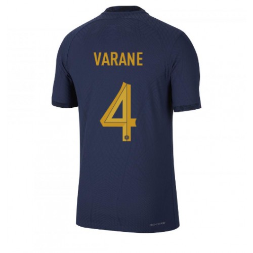 France Raphael Varane #4 Replica Home Stadium Shirt World Cup 2022 Short Sleeve